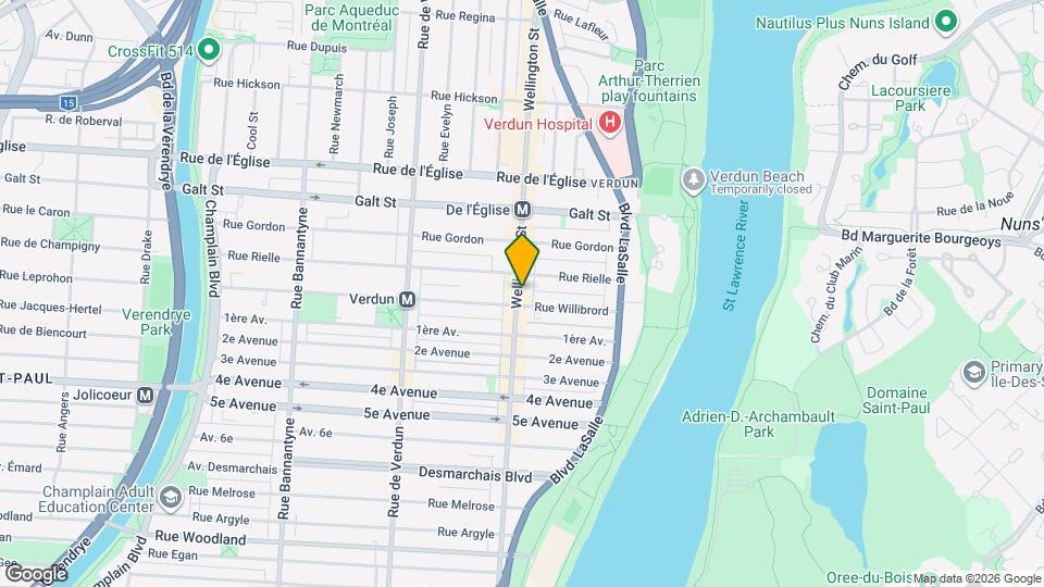 4412-4436 Wellington Rue Map and Location Details