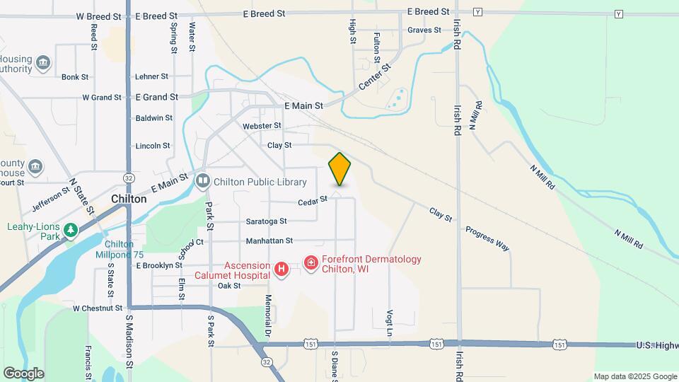 492 Cedar St Map and Location Details