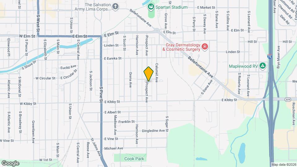 607 Prospect Ave Map and Location Details