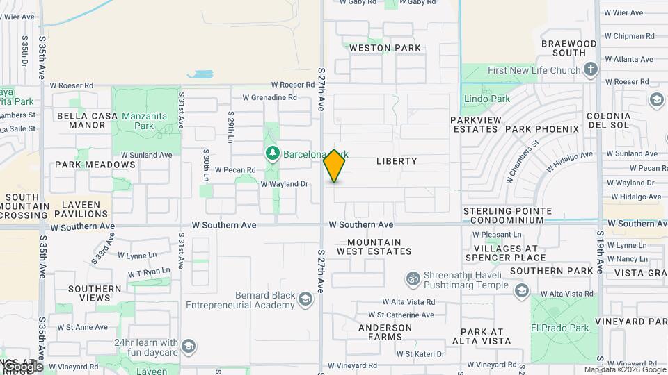 9072 W Hidalgo Ave Map and Location Details