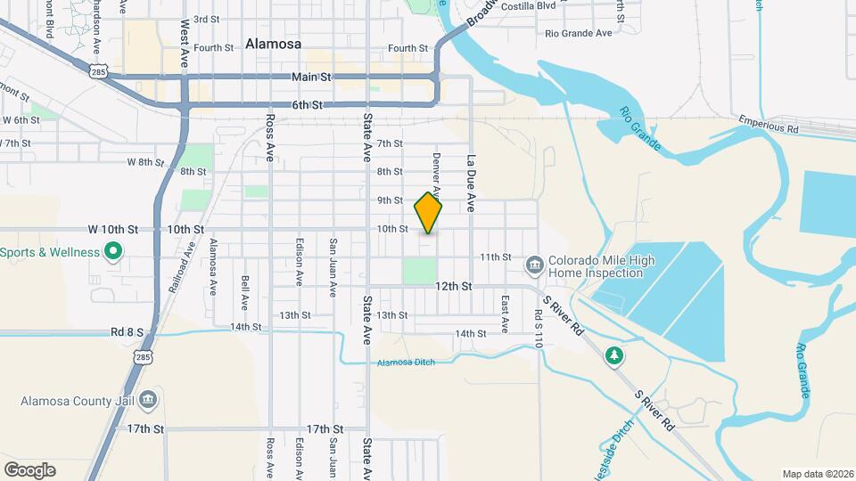 1005 Denver Ave Map and Location Details