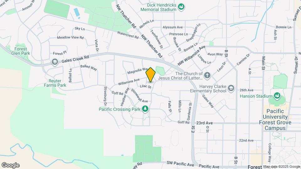 1129 Lilac St Map and Location Details