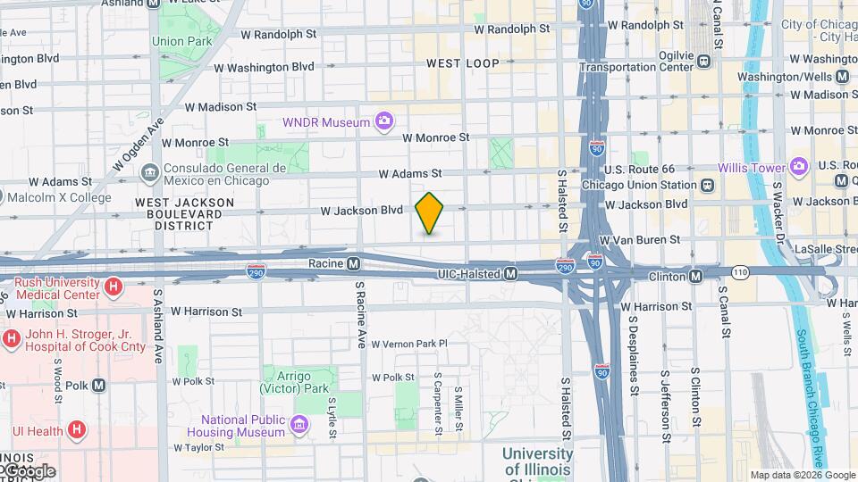 1046 W Van Buren St Map and Location Details