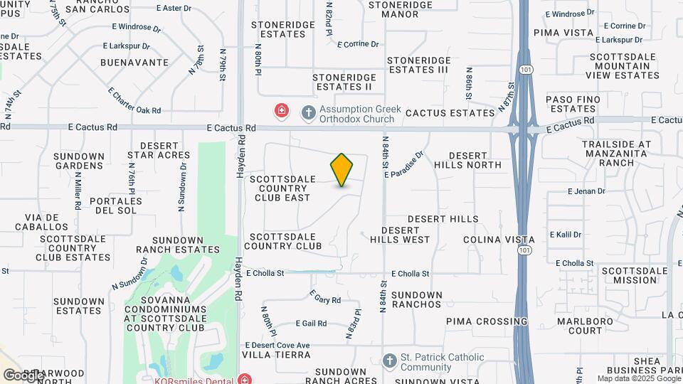8292 E Cortez Dr Mapa y Detalles de la Ubicación