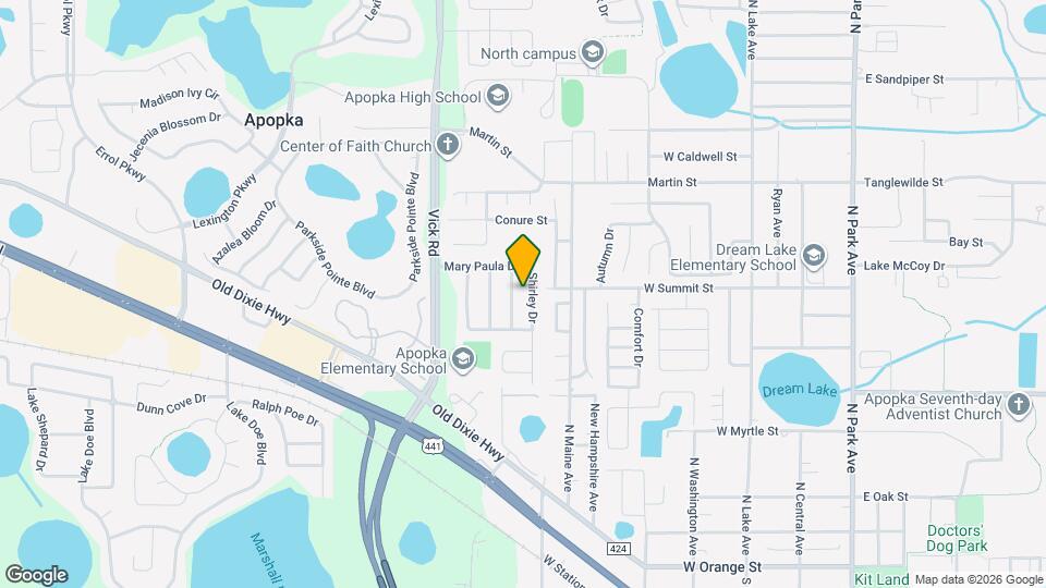 492 Shirley Dr Mapa y Detalles de la Ubicación