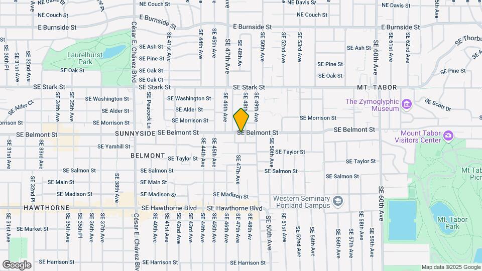 4730 SE Belmont St Map and Location Details