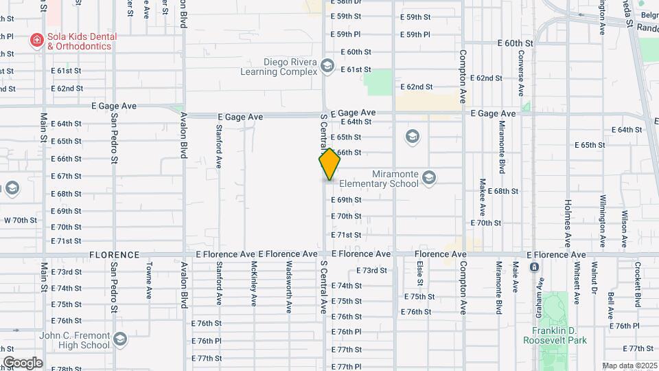 6800-6808 Central Ave Map and Location Details