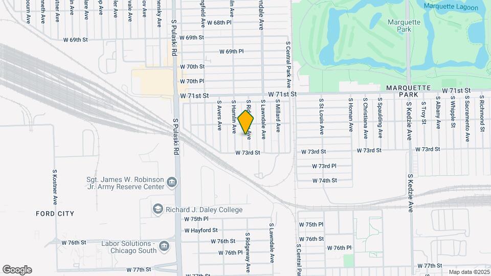 7222 S Ridgeway Ave, Unit Apt 2 Map and Location Details