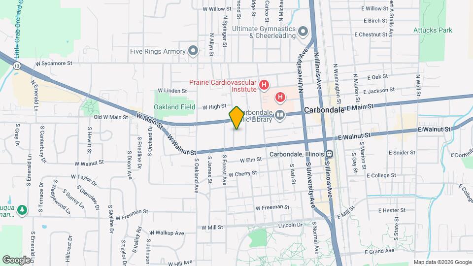 107 S Springer St Map and Location Details