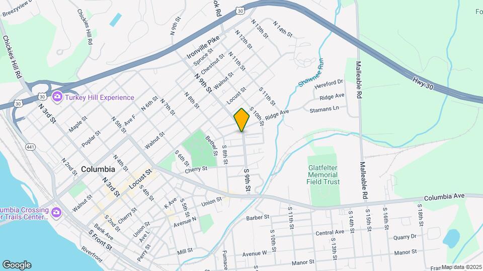 114 S 9th St Map and Location Details