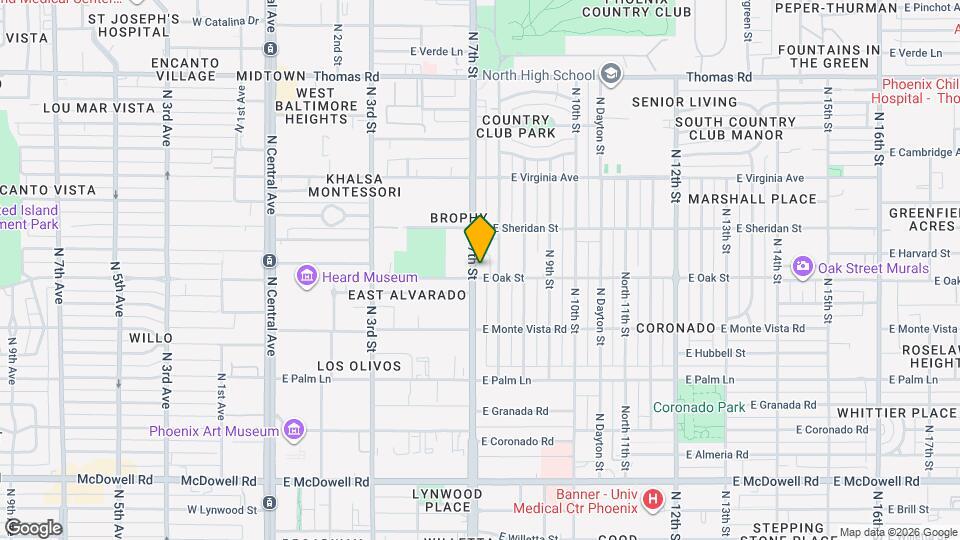 2303 N 7th St Map and Location Details