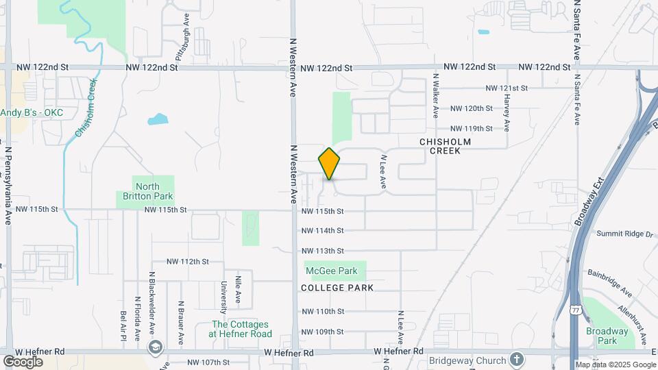 11713 N Francis Ave Map and Location Details