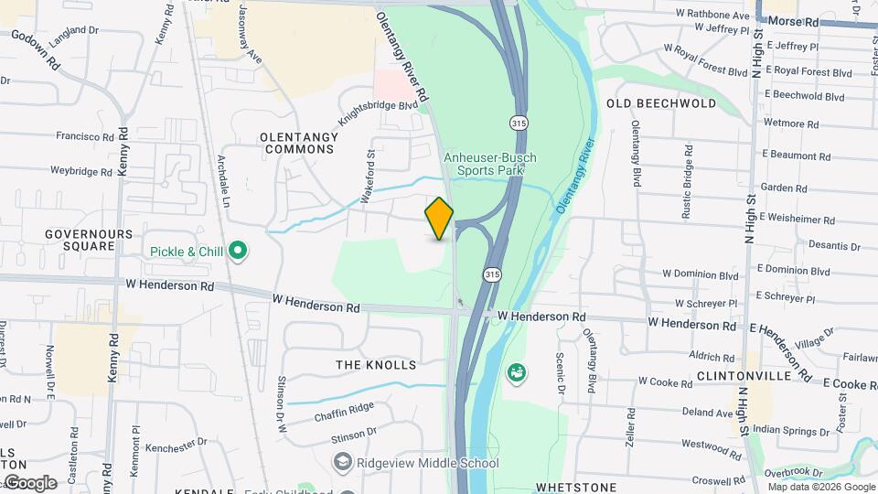 4575 Olentangy River Rd Map and Location Details