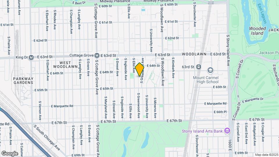 6424 S Greenwood Ave Mapa y Detalles de la Ubicación