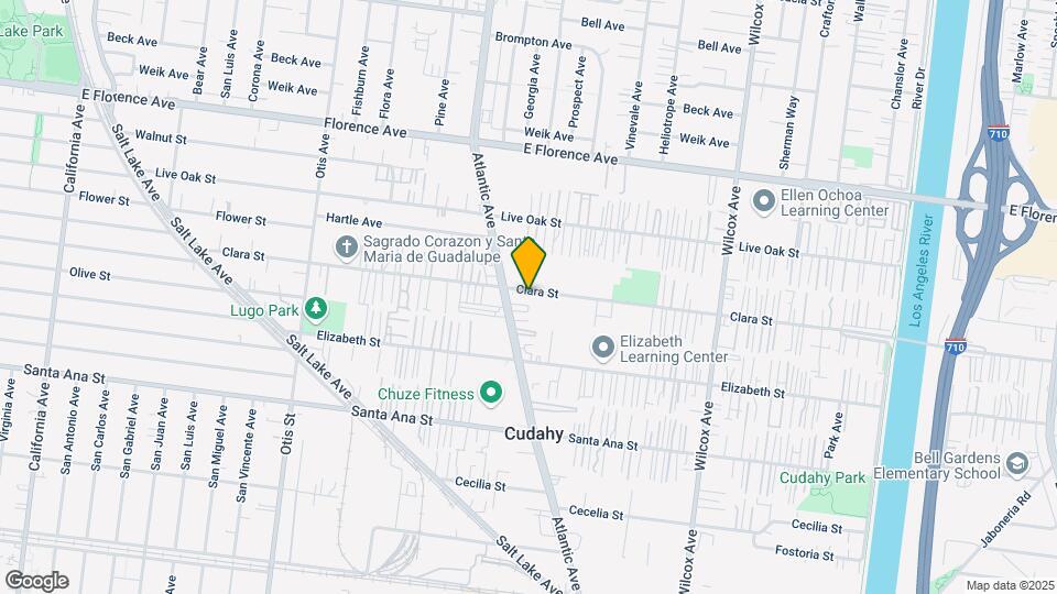 4622 Clara St Map and Location Details