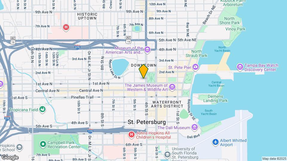 411 1st Ave N Map and Location Details