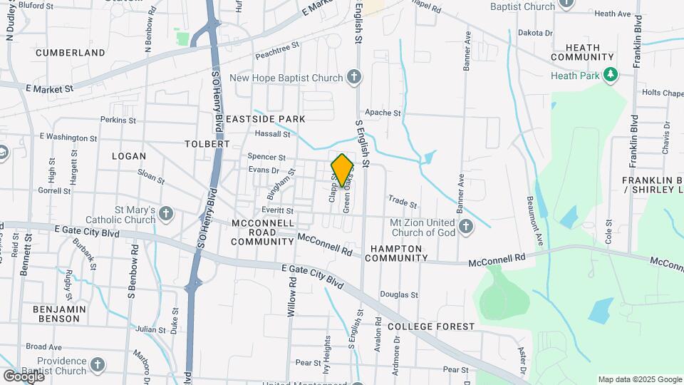 804 Green Oaks St Map and Location Details