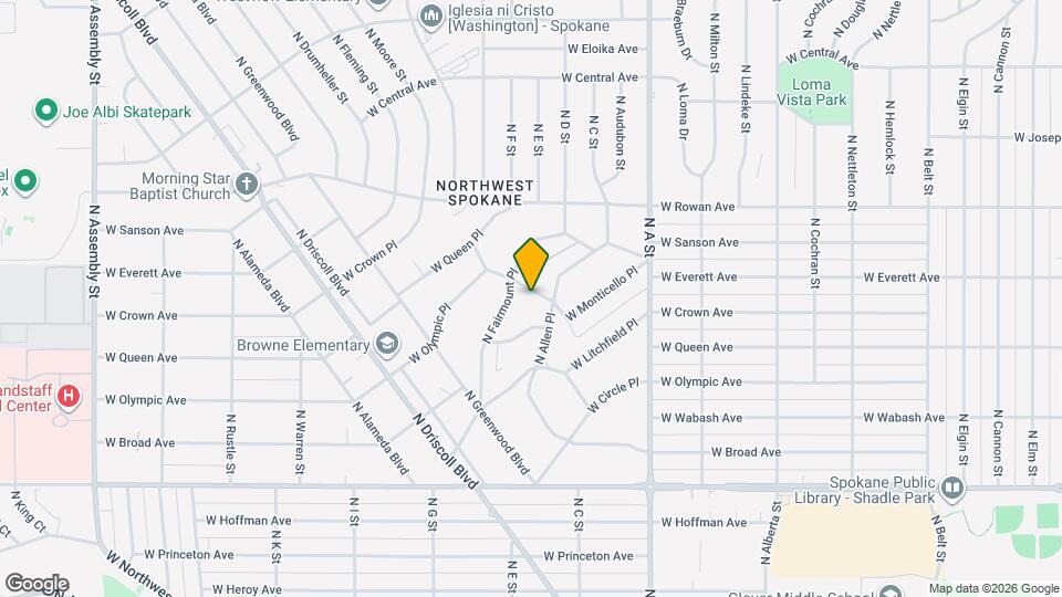 3203 W Monticello Pl Map and Location Details