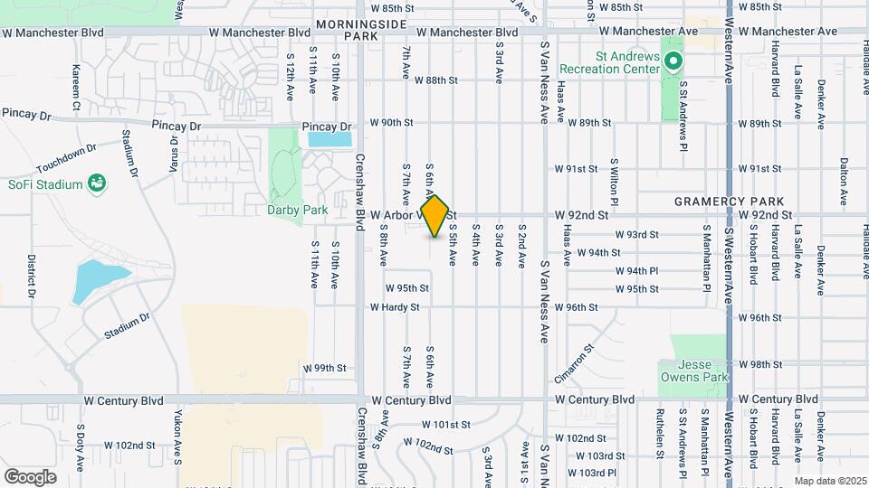 9328 S 6th Ave Map and Location Details