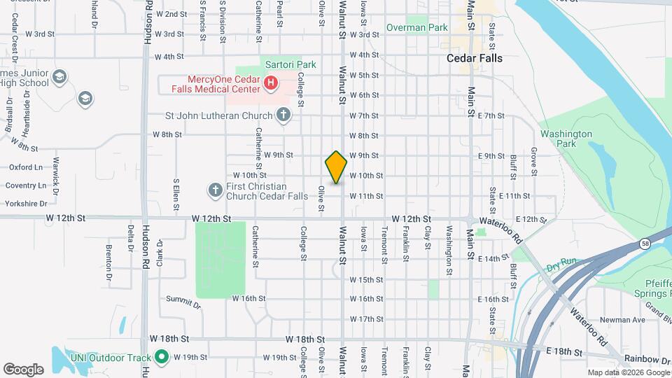 1015 Walnut St Mapa y Detalles de la Ubicación