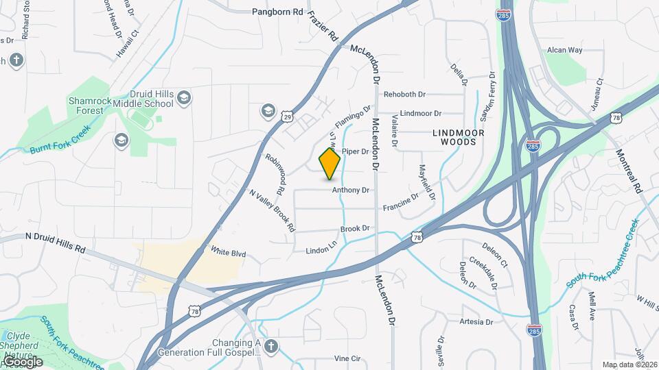 3068 Anthony Dr Map and Location Details