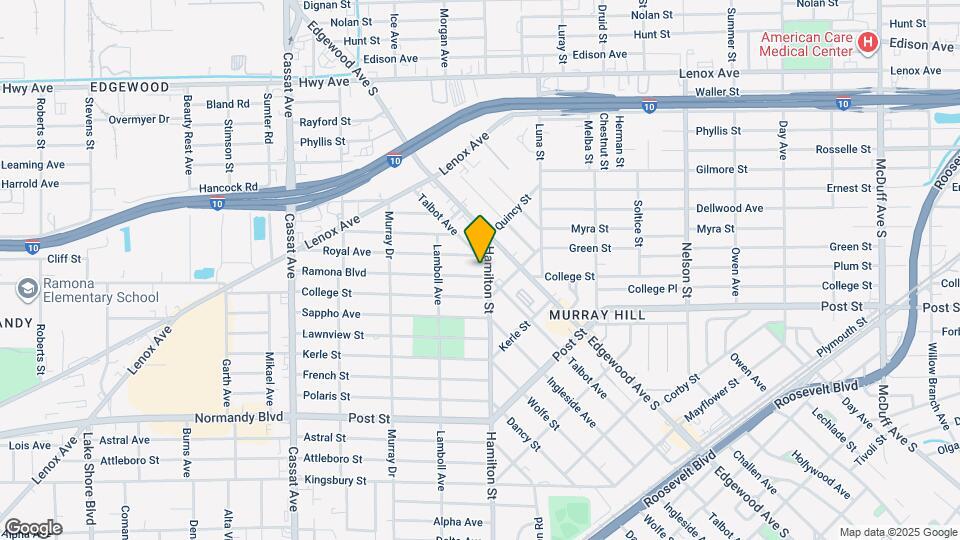 4511 Ramona Blvd Map and Location Details