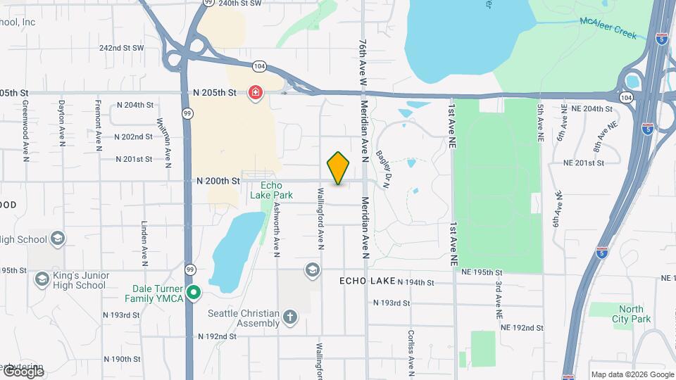 1829 North 200th Street, Unit Garden Cottage Map and Location Details
