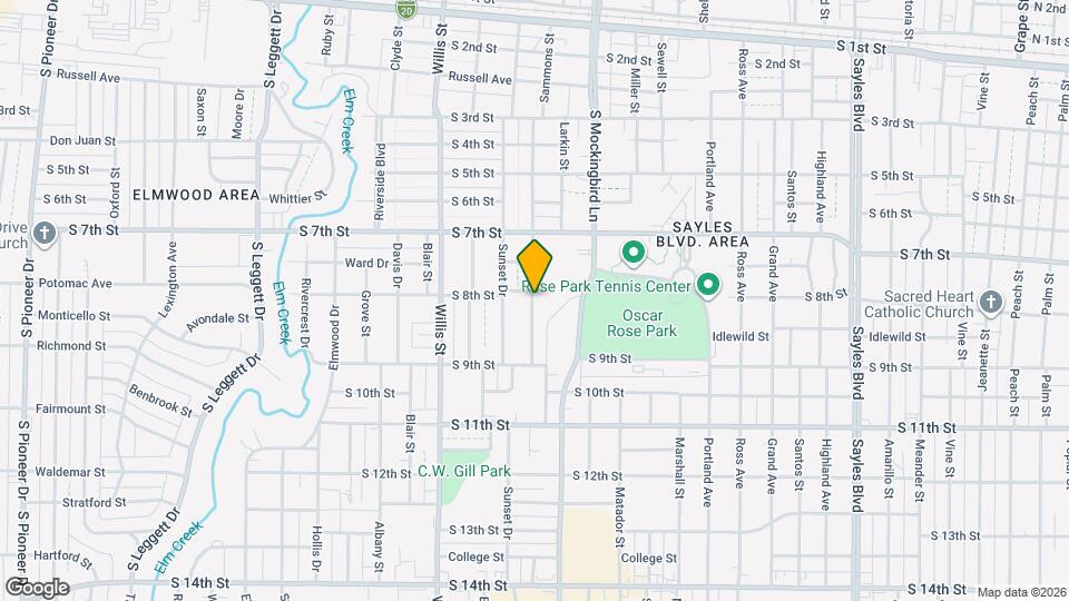 803 Sammons St Map and Location Details