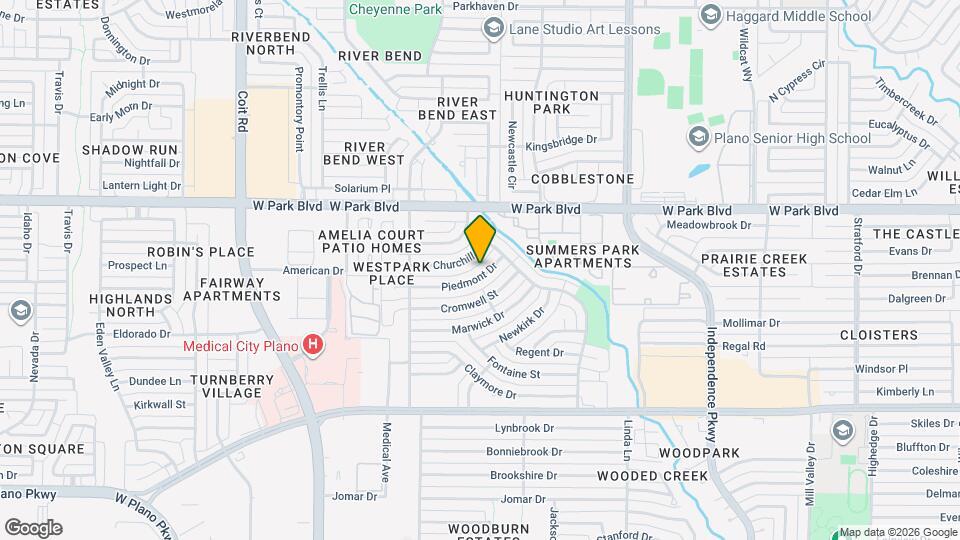 3517 Piedmont Dr Map and Location Details