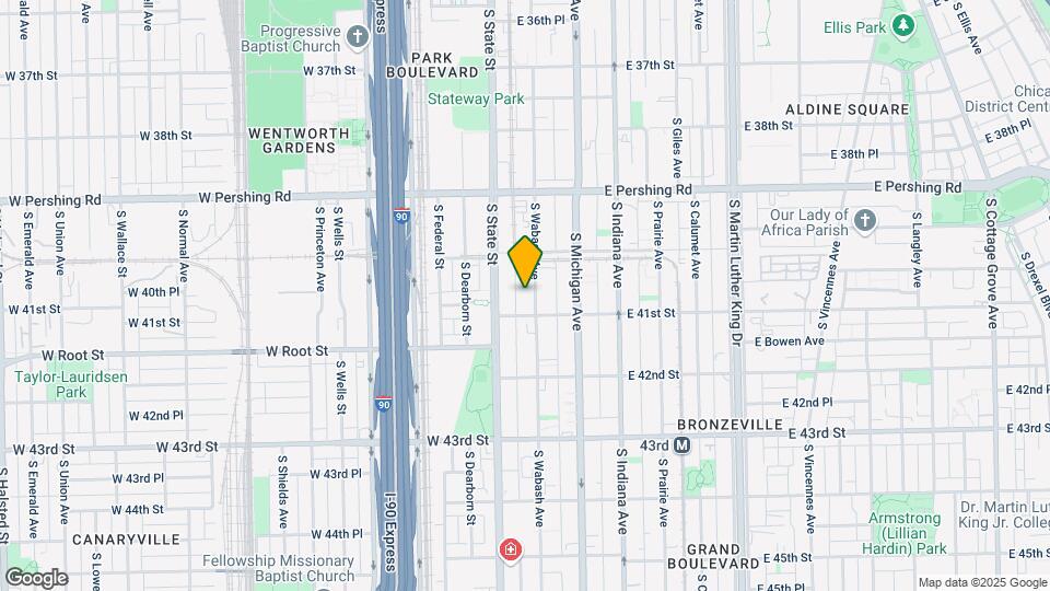4040 S Wabash Ave Map and Location Details
