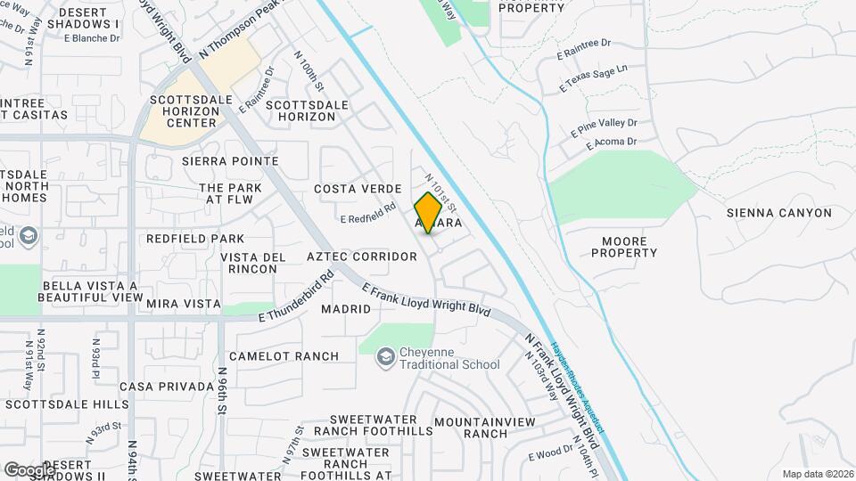 14204 N 100th Pl Map and Location Details