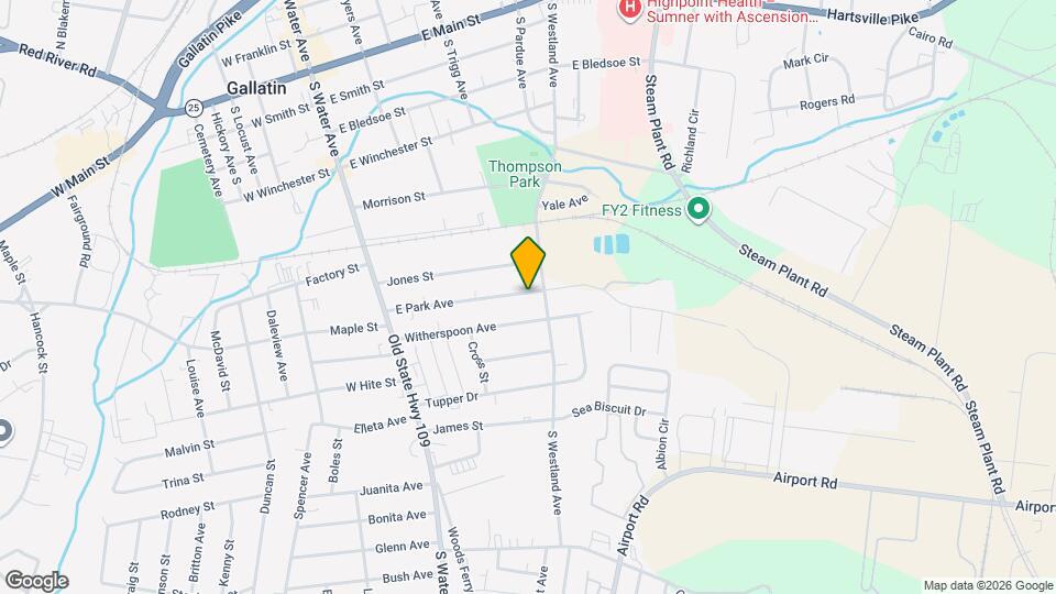 307 E Park Ave Map and Location Details