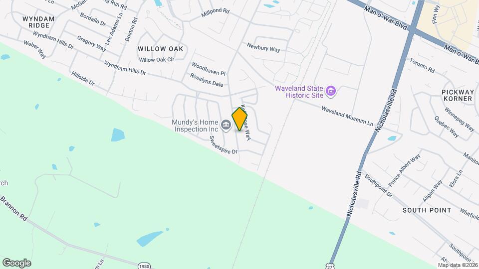 3920 Winthrop Dr Map and Location Details