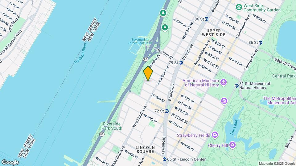 317 W 74th St Mapa y Detalles de la Ubicación