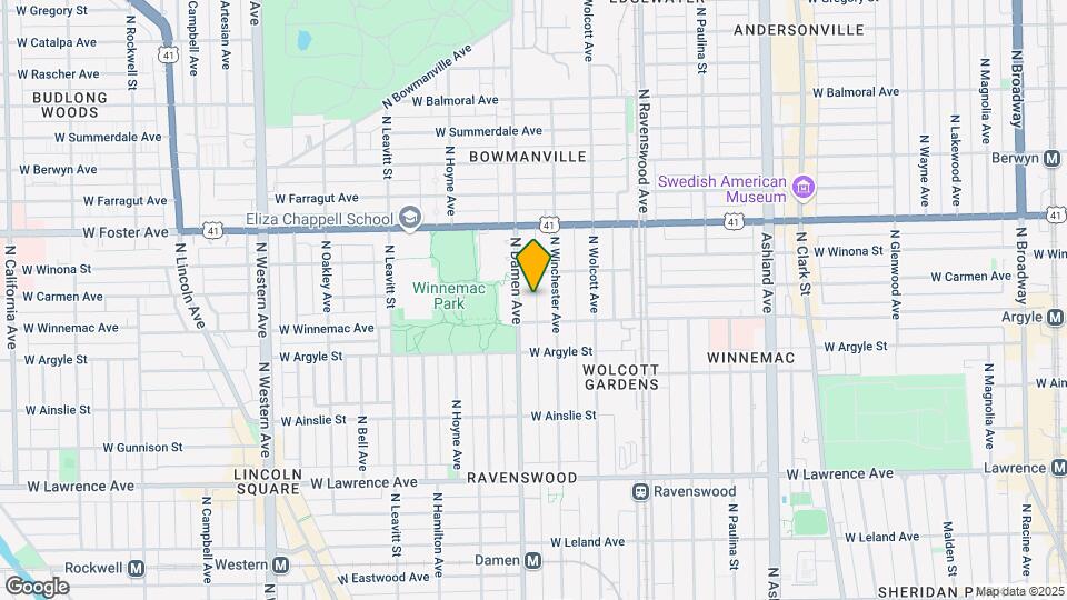 Damen Ave Apartments Map and Location Details