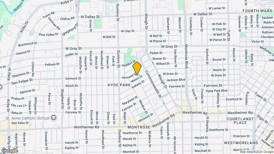 1538 Welch St Map and Location Details