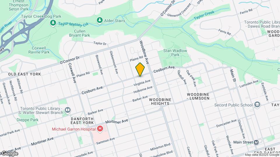 827 Cosburn Ave Map and Location Details