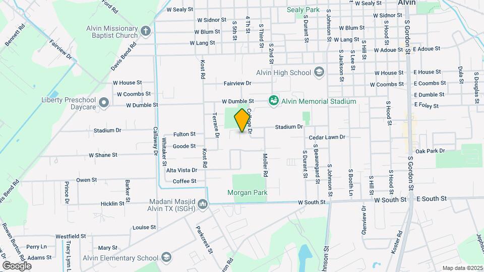 1107 Dover Cir Map and Location Details