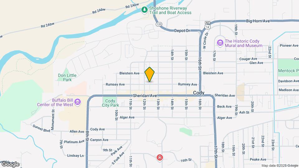 1213 Rumsey Ave Map and Location Details