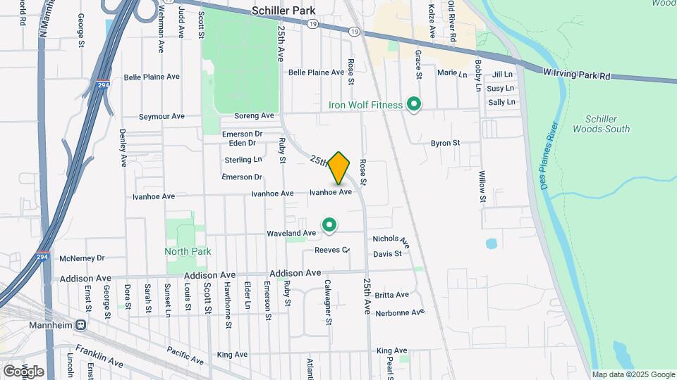 9660 Ivanhoe Ave, Unit 1 Map and Location Details