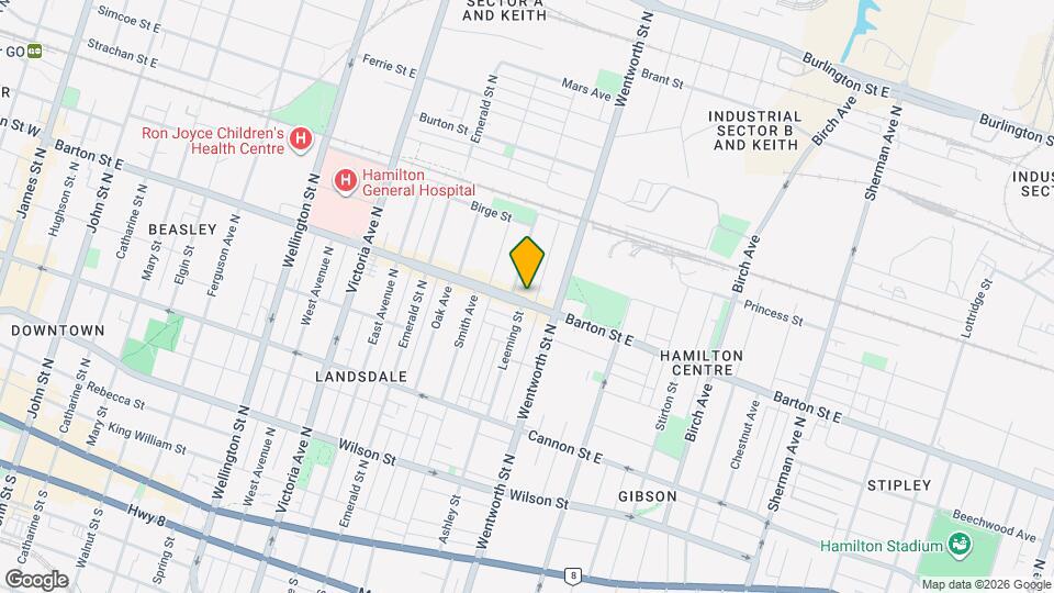 433 Barton St E Map and Location Details