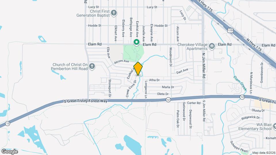 230 Creek Cove Dr Map and Location Details