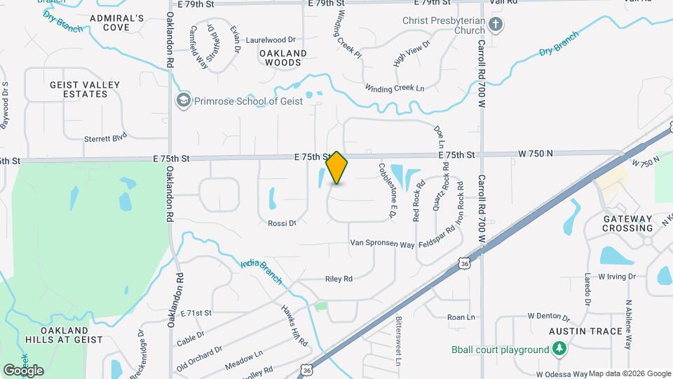 7427 Cobblestone W Dr, Unit 03 Map and Location Details