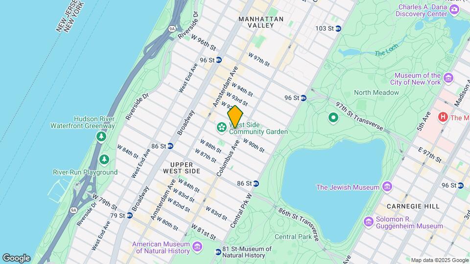 103 W 90th St Mapa y Detalles de la Ubicación