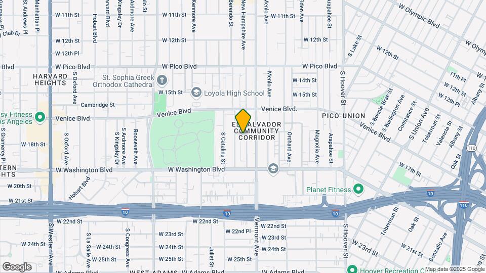 1711 S New Hampshire Ave Mapa y Detalles de la Ubicación