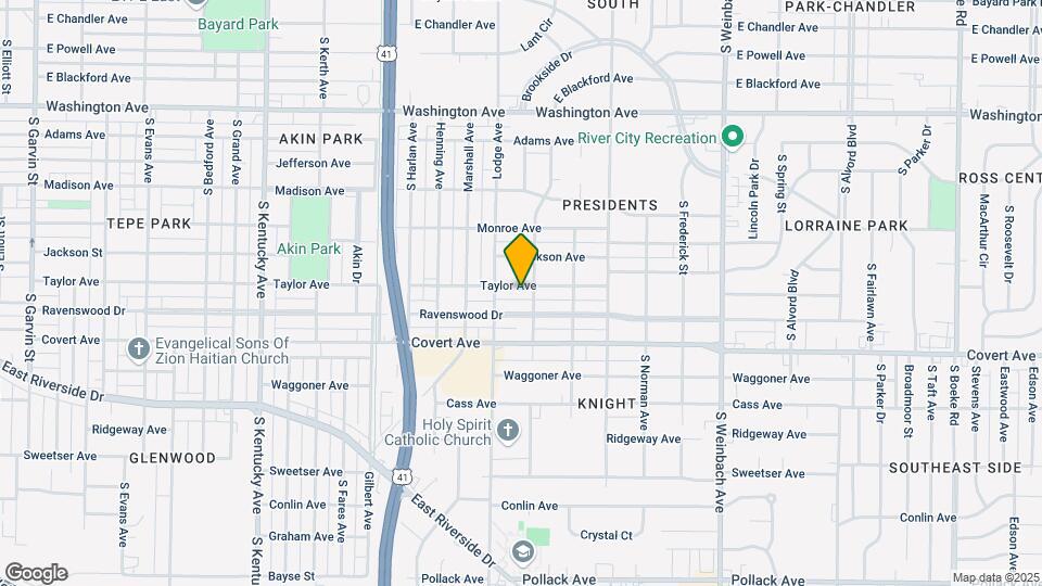 1417 Taylor Ave Mapa y Detalles de la Ubicación