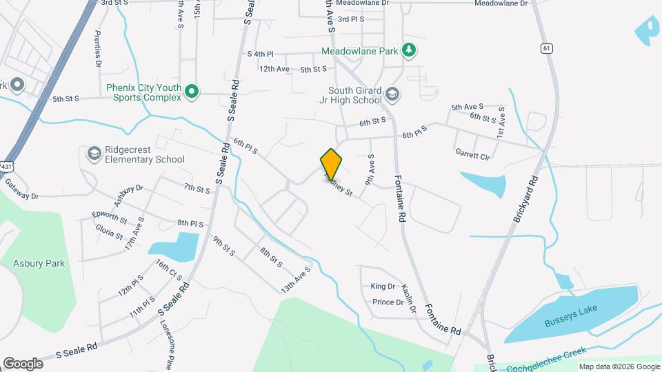 710 Rodney St Map and Location Details