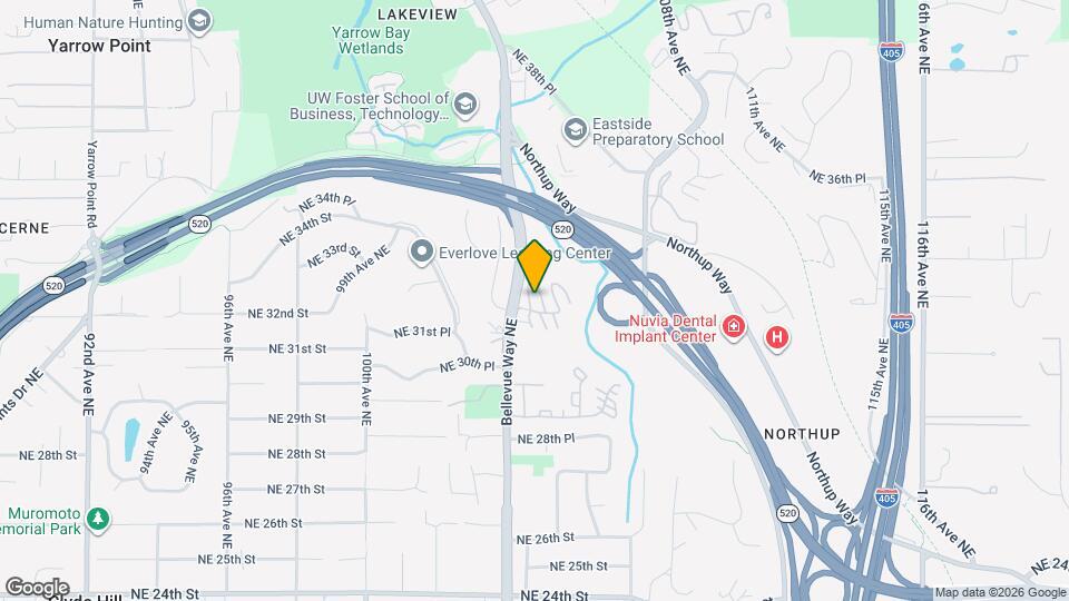 10418 Northeast 32nd Place, Unit C105 Map and Location Details