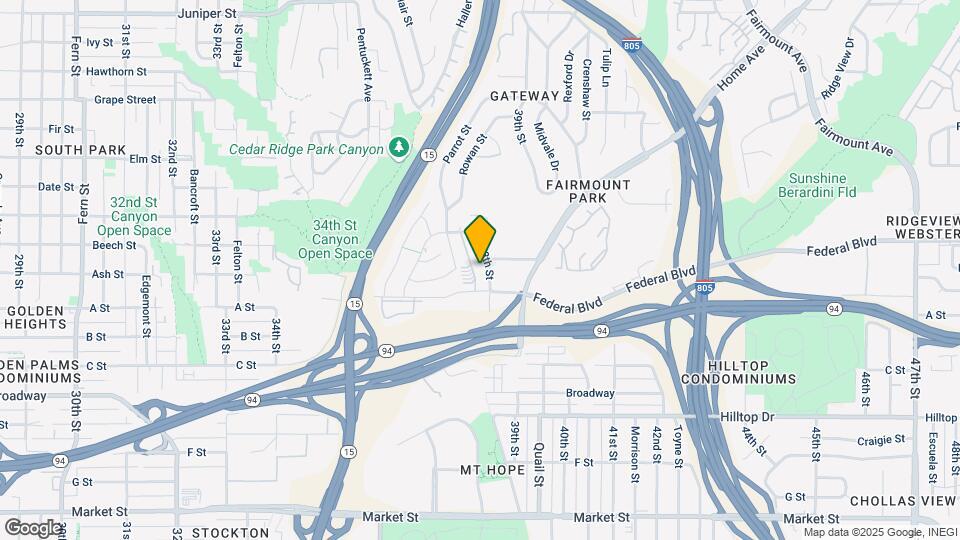 1464 38th St Map and Location Details