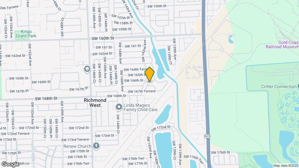 14137 SW 166th Terrace Map and Location Details